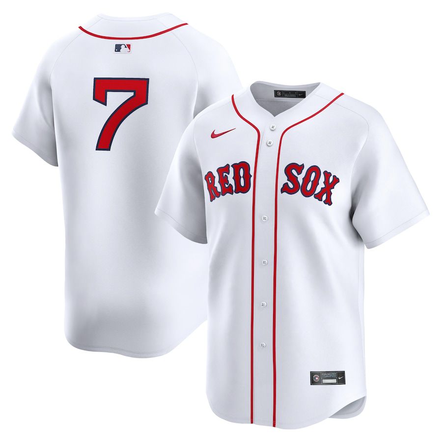Men Boston Red Sox #7 Masataka Yoshida Nike White Home Limited Player MLB Jersey